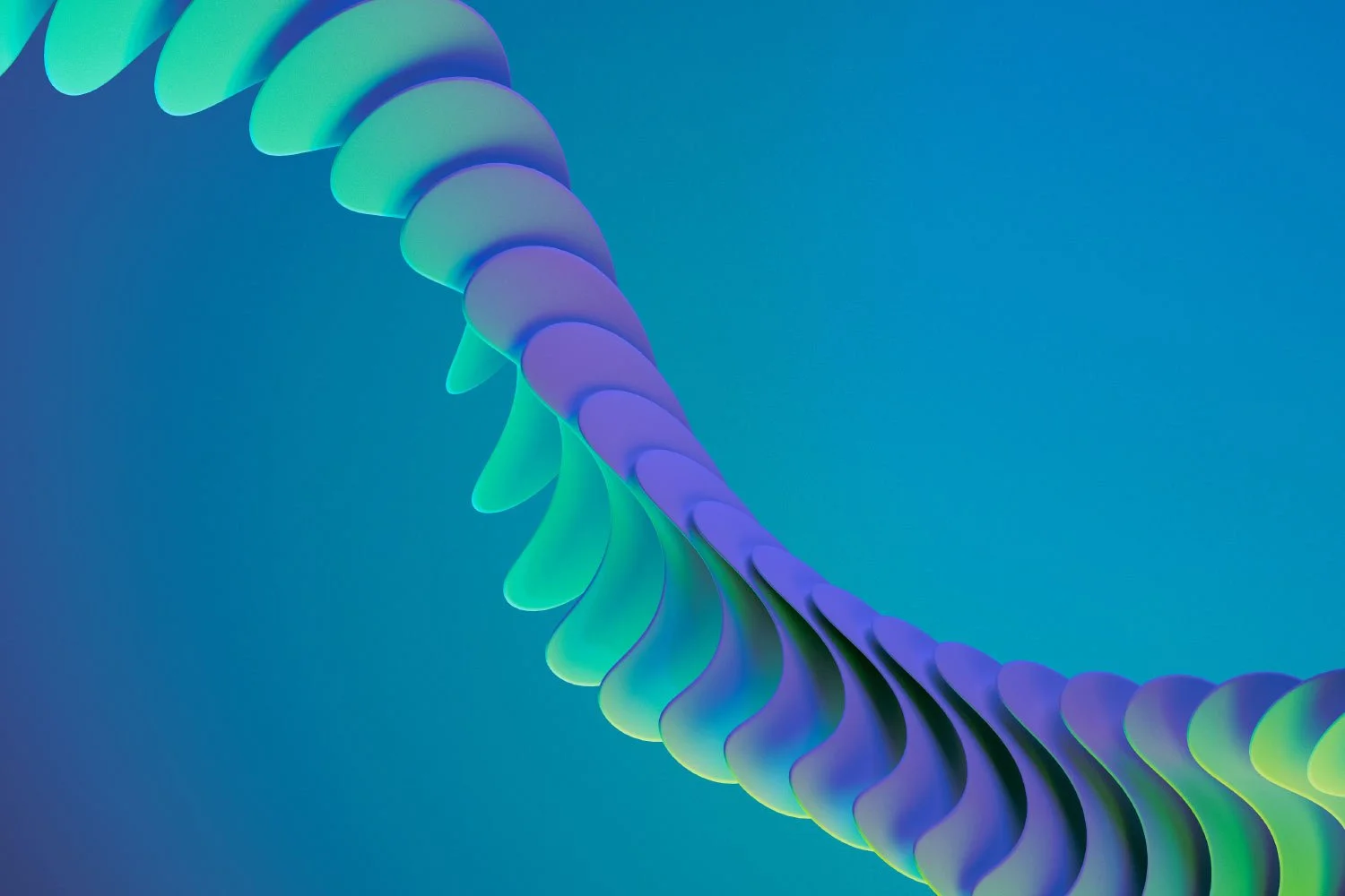 Colorful spine representing branding and creative services